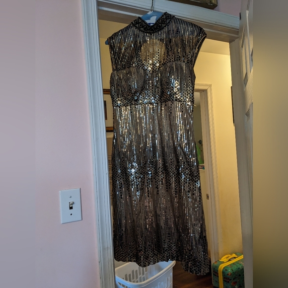Sue Wong Dress very elegant with gold and black sequins size 4 - Picture 2 of 5